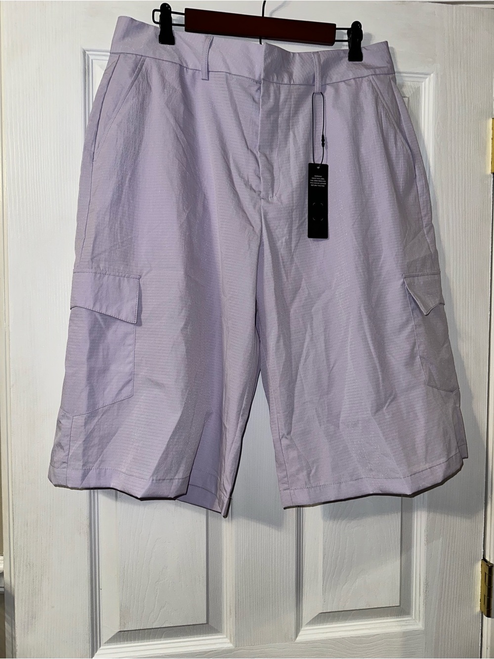 Mens Lavender Cargo Shorts
